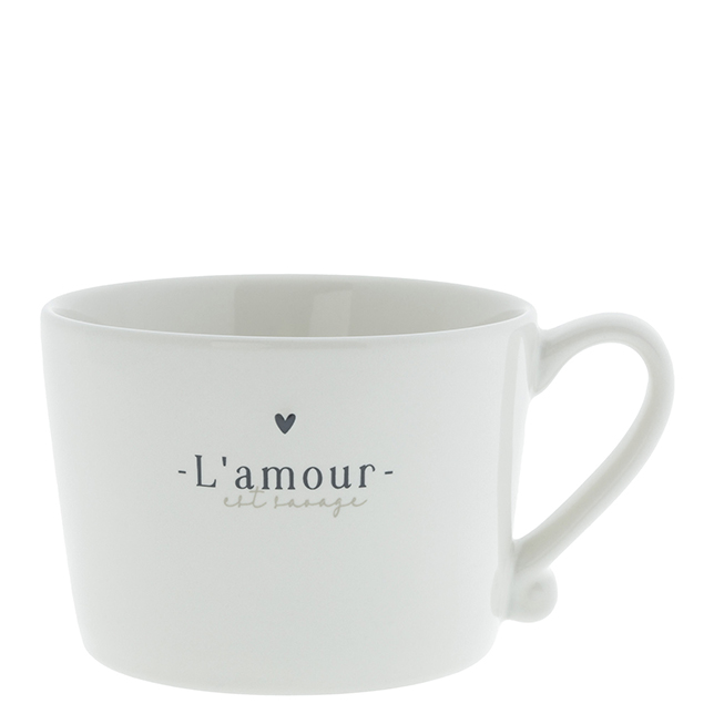 Tasse "L'amour est savage" (schwarz)