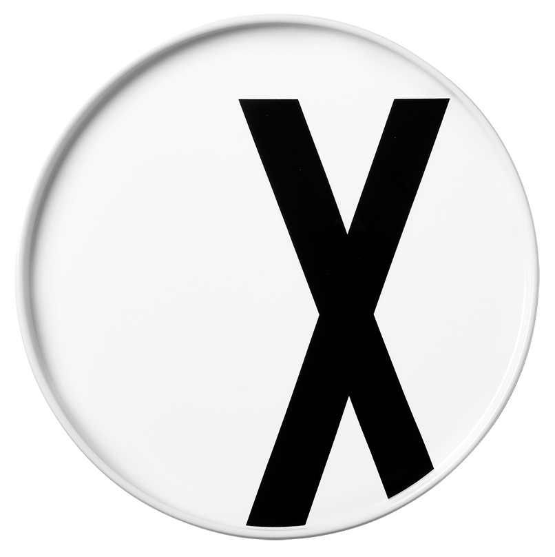 Design_Letters_Teller_X_Buchstabenteller_aus_Porzellan_10201500 Teller "X" (Porzellan)