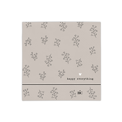 Papierservietten "Zweige/happy everything" (klein) (20 Stück)
