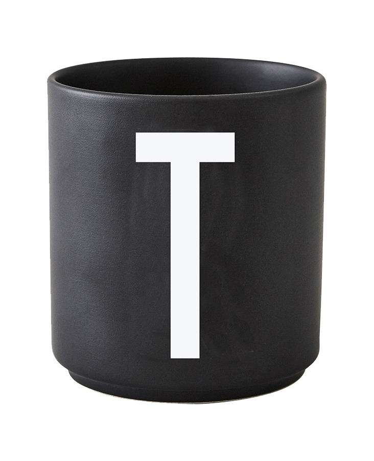 Black Cup "T" (Porzellan)