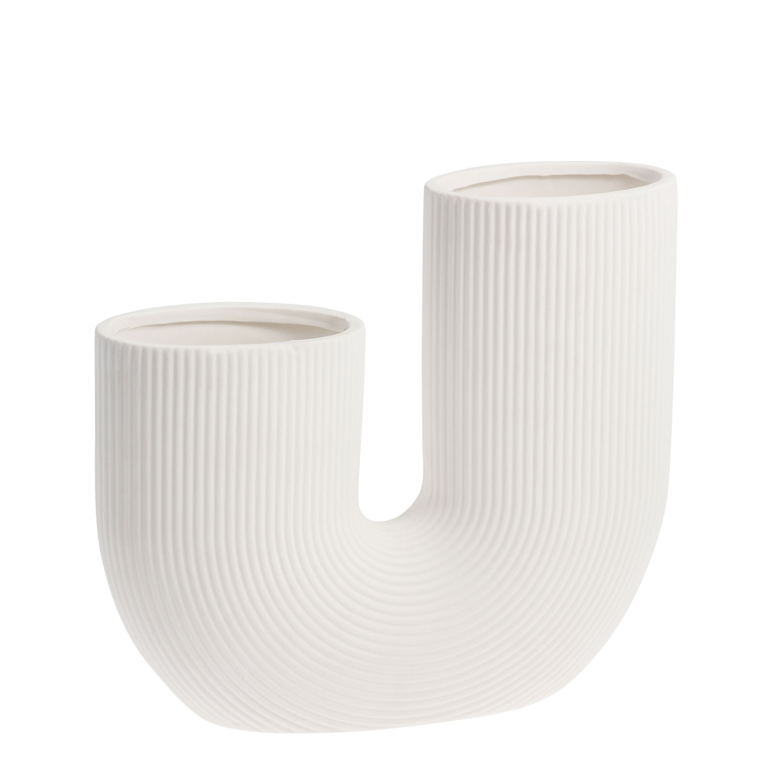 Keramikvase "Stråvalla" (weiß)
