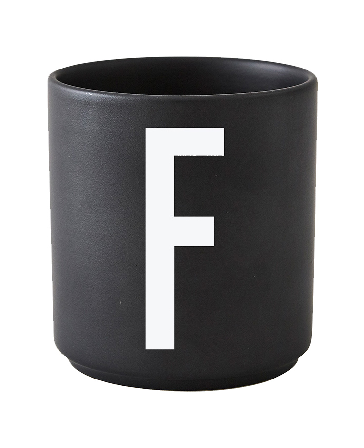 Black Cup "F" (Porzellan)