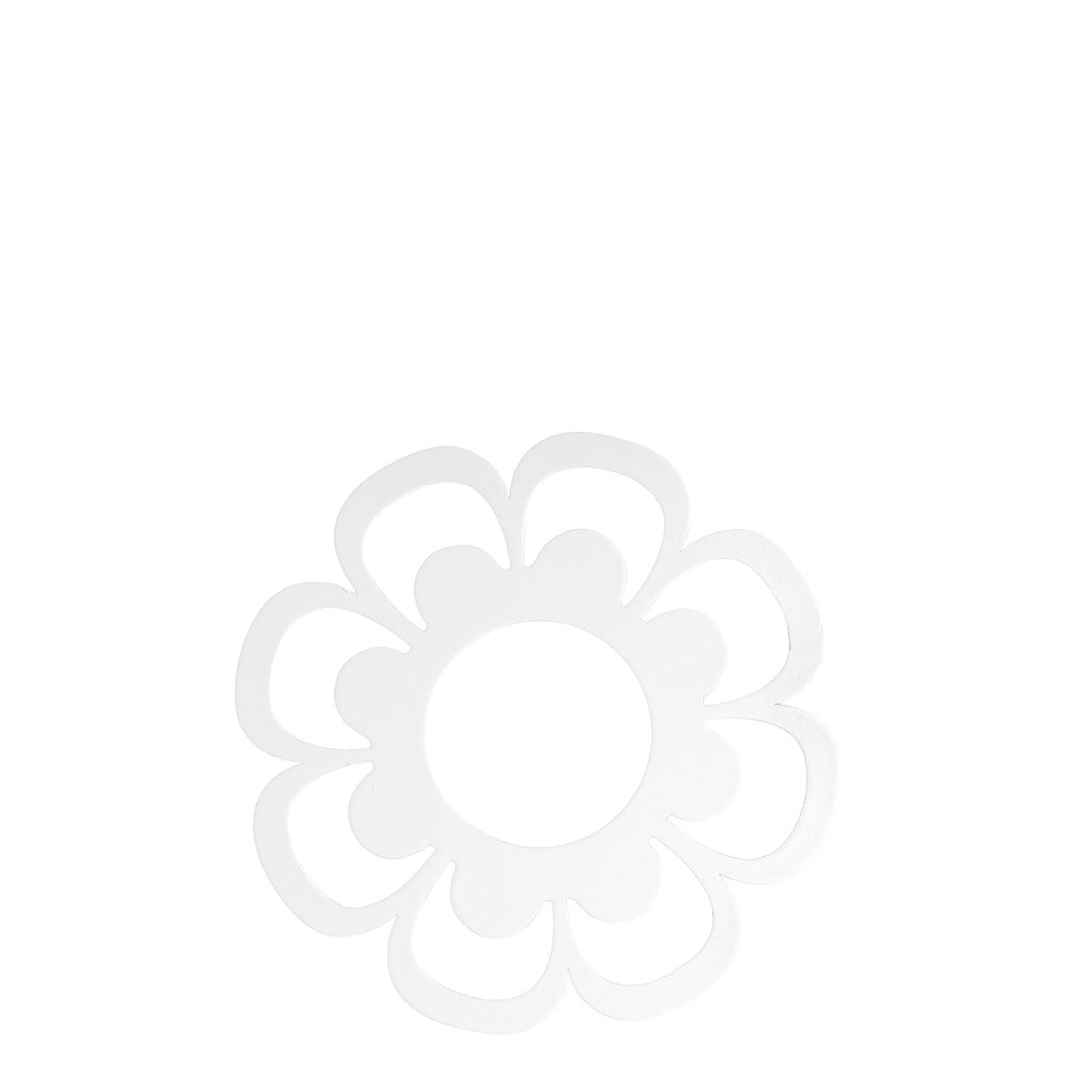 Kerzenhalter Manschette "Ljusdala" Blume (weiß)