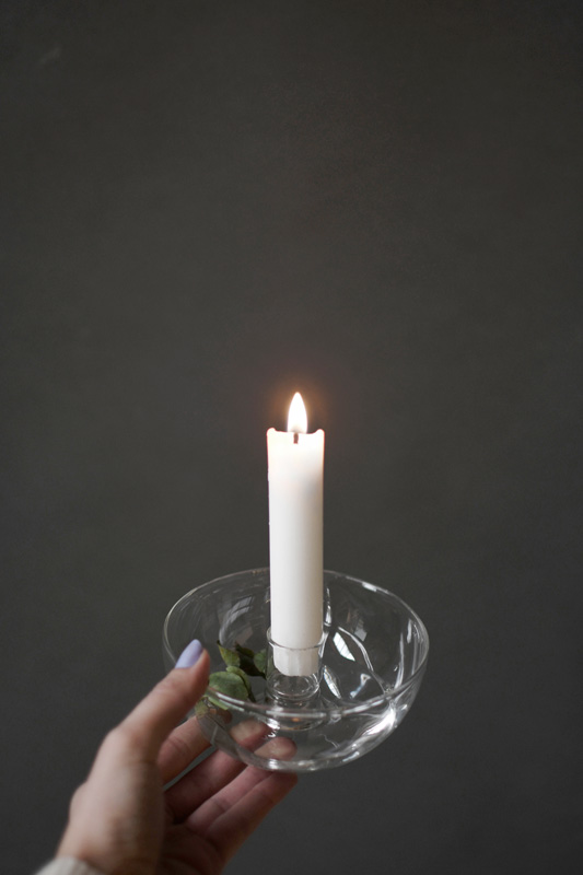 Kerzenhalter aus Glas "Sevalla"