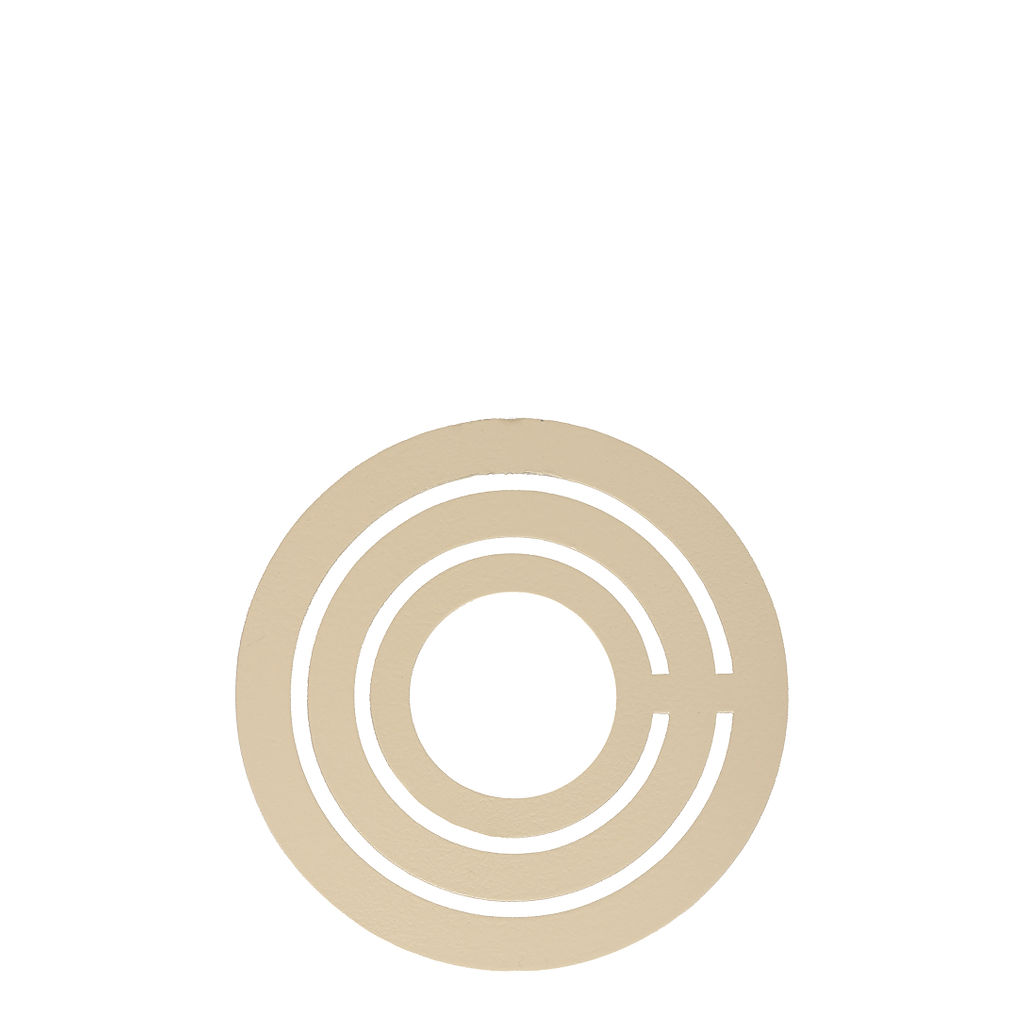 Kerzenhalter Manschette "Ljusdala" Kreis (beige)