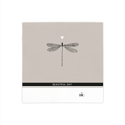 Papierservietten "Libelle-beautiful day" (klein) (20 Stück)