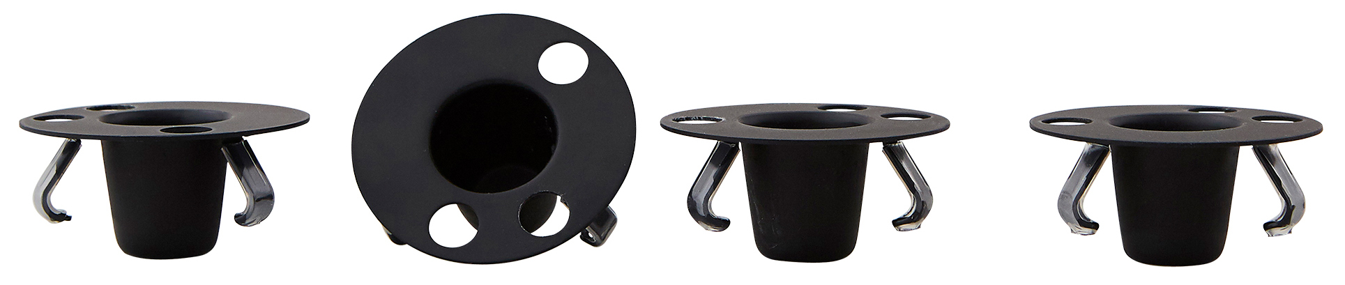 Kerzenhalter für Espressobecher (schwarz)