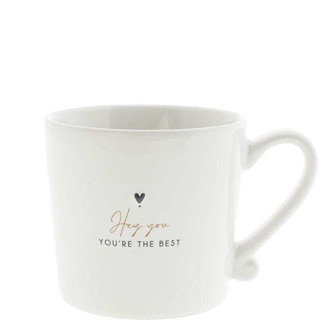 Bastion Collections (BC) - Becher mit Henkel "Hey you - Your're the Best" (braun) - RJ/MUG 036 BC 