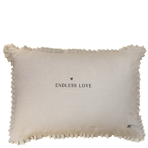 Kissen 50 x 70 "endless love" (beige)
