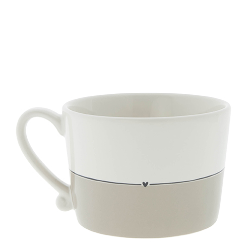Tasse "Feeling at Home" (beige/schwarz)