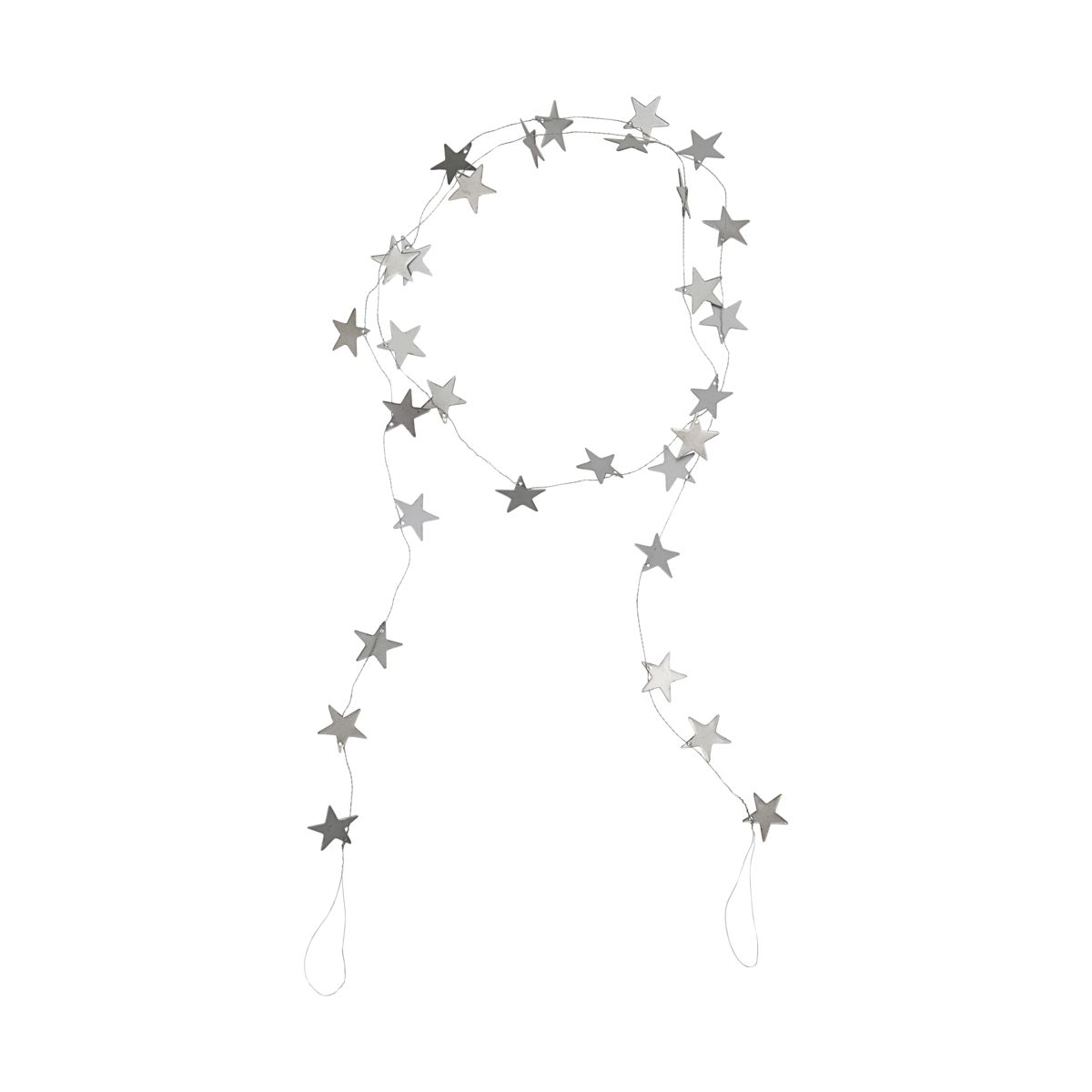 Girlande "Stars" 150cm (silber)