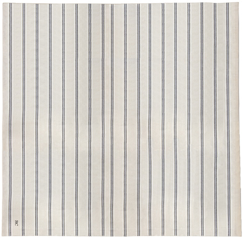 Tischdecke "gestreift" (160 x 330cm) (beige/schwarz)