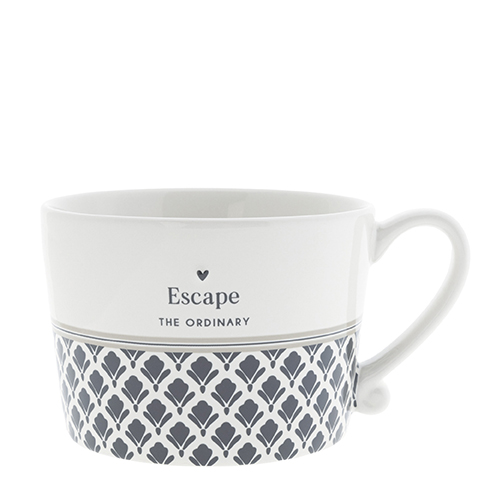 Tasse "Ornamente - Escape the ordinary" (schwarz)