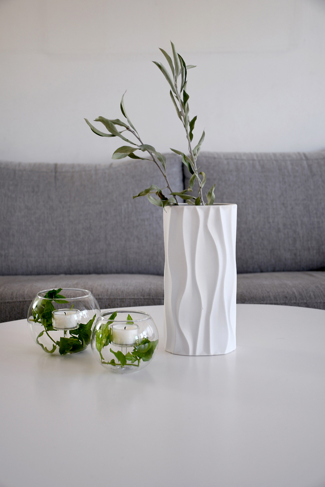 Keramikvase "Enviken" (weiß)