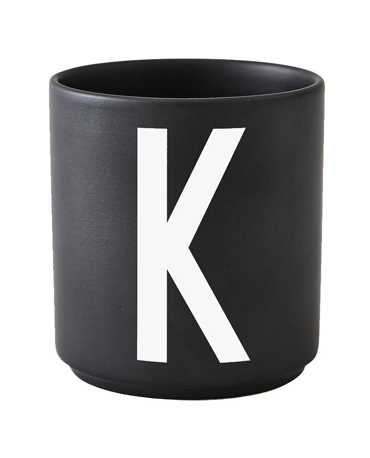 Black Cup "K" (Porzellan)