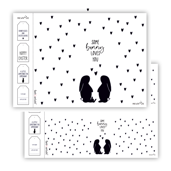 Schokoladenverpackung (DATEI) "Somebunny loves you"