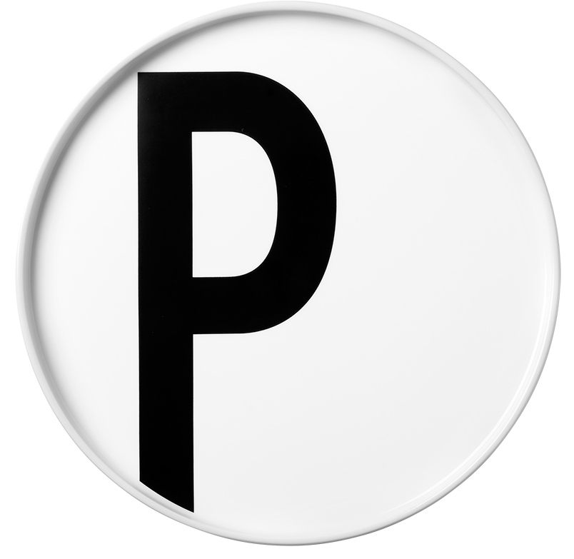 Teller "P" (Porzellan)