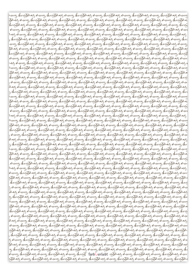 Geschenkpapierset "MERRY CHRISTMAS"