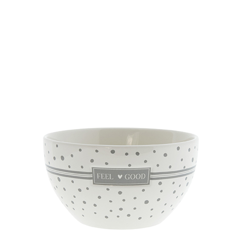 Schale "Feel Good" (mittel) (grau)