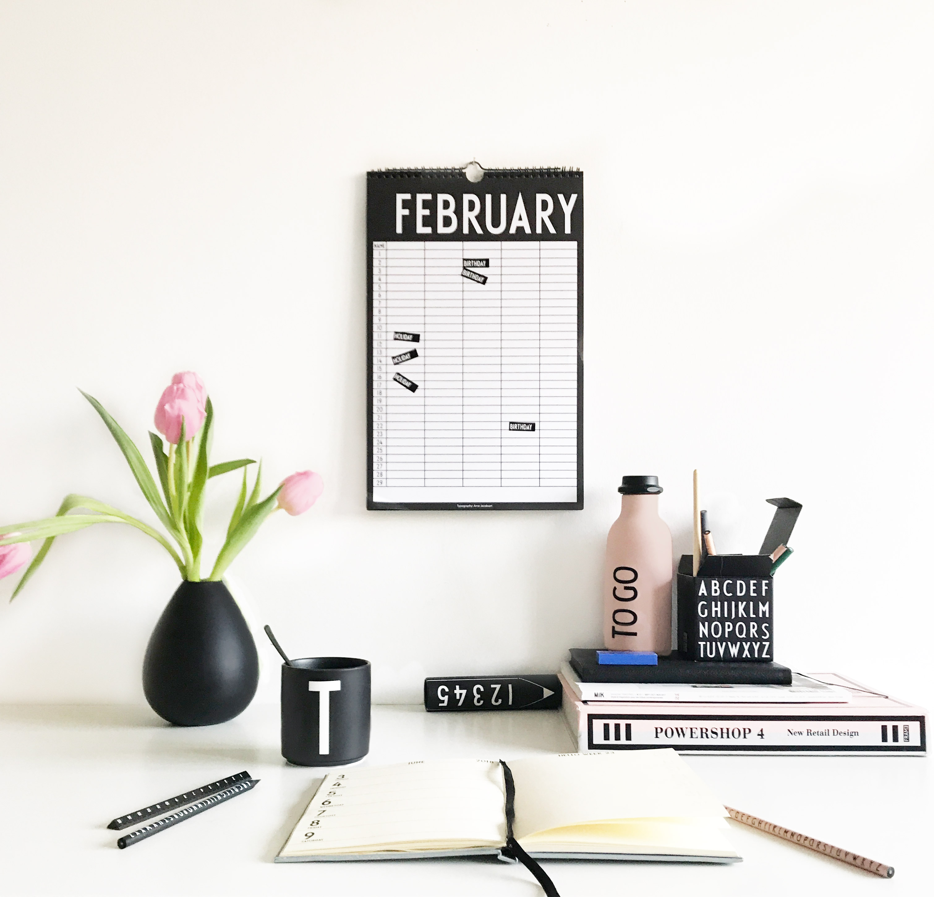 Wandkalender "Monthly Planner"