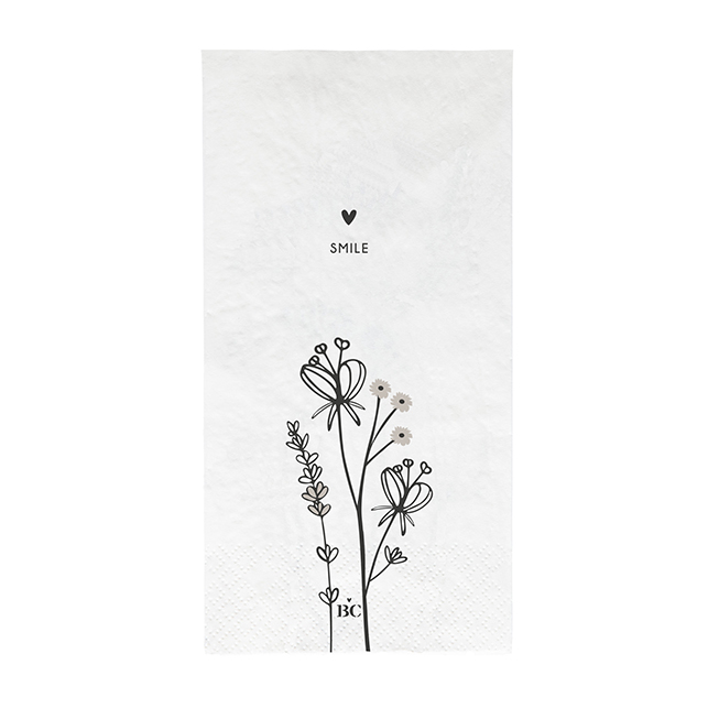 Papierservietten "Flowers Smile" (Länglich) (16 Stück)