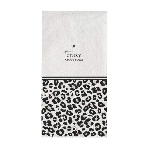 Papierservietten "Leomuster/crazy" (länglich) (16 Stück)