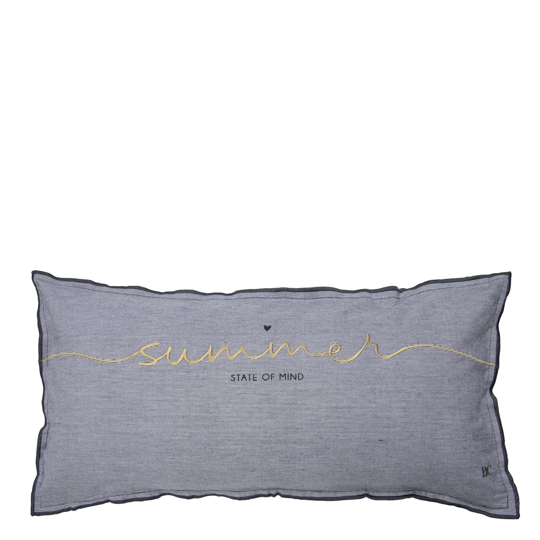 Kissen "summer - state of mind" (35 x 70 cm) (schwarz)