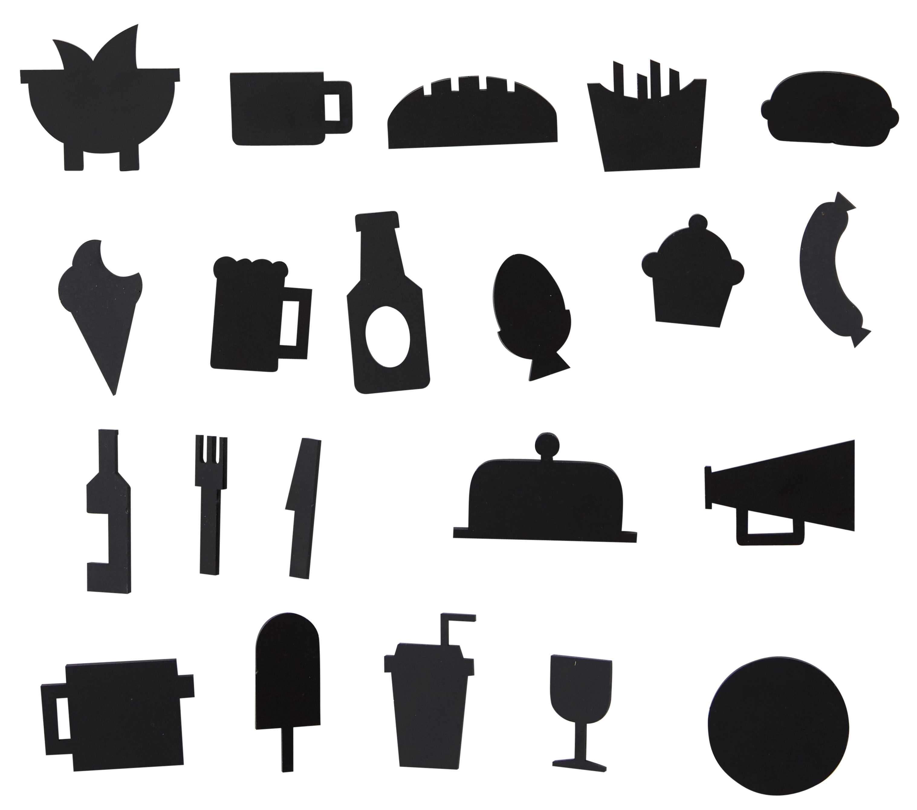 Icons "Food" für Message Boards (schwarz)