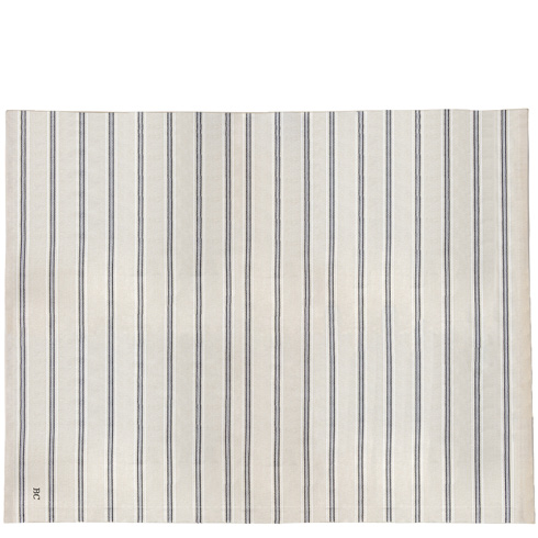 Tischdecke "gestreift" (160 x 260cm) (beige/schwarz)