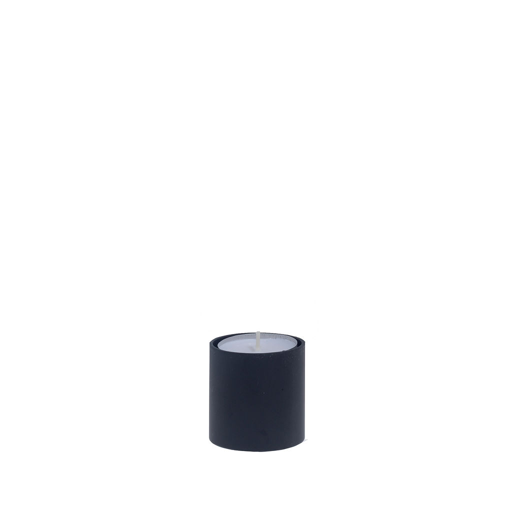 Kerzenhalter "Fleninge" S (unregelmäßige Struktur) (schwarz)