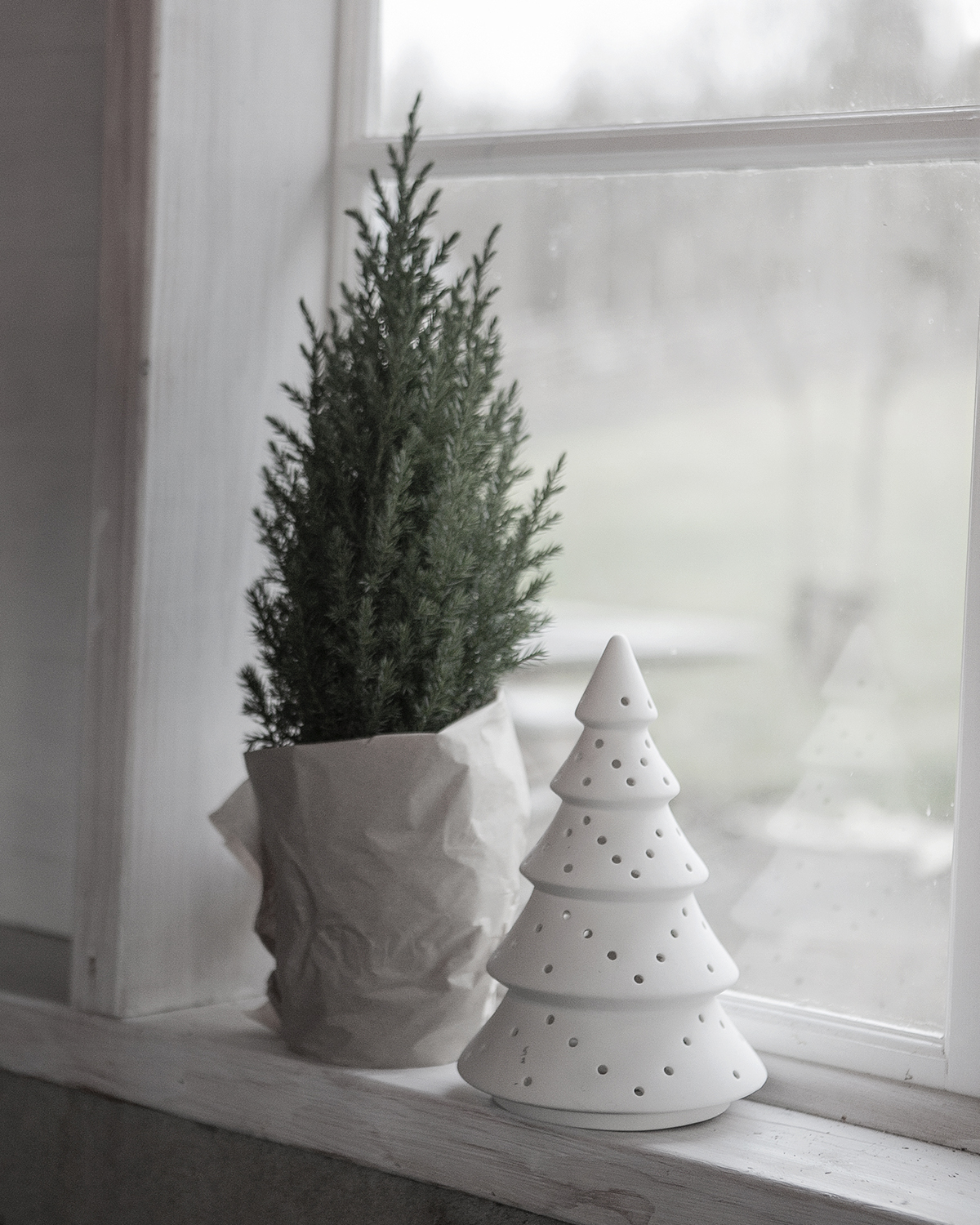 Weihnachtsbaum "Gransjo" (matt, weiß)