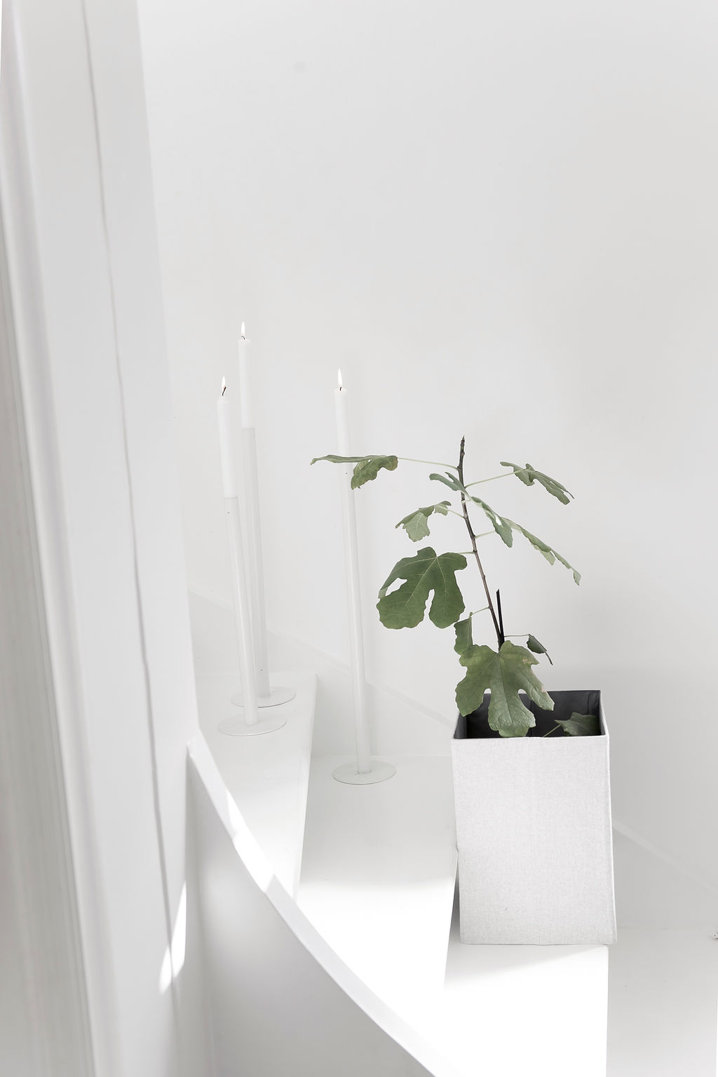 Kerzenhalter "Ekeberga" L (H: 60 cm) (weiß)