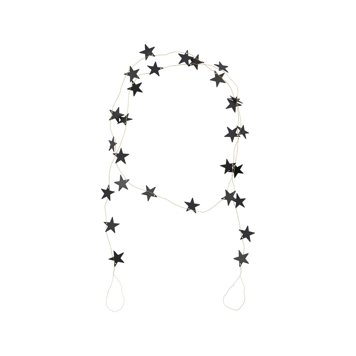 Girlande "Stars" -150 cm (schwarz)