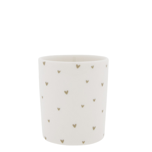 Becher "kleine Herzen" (beige)