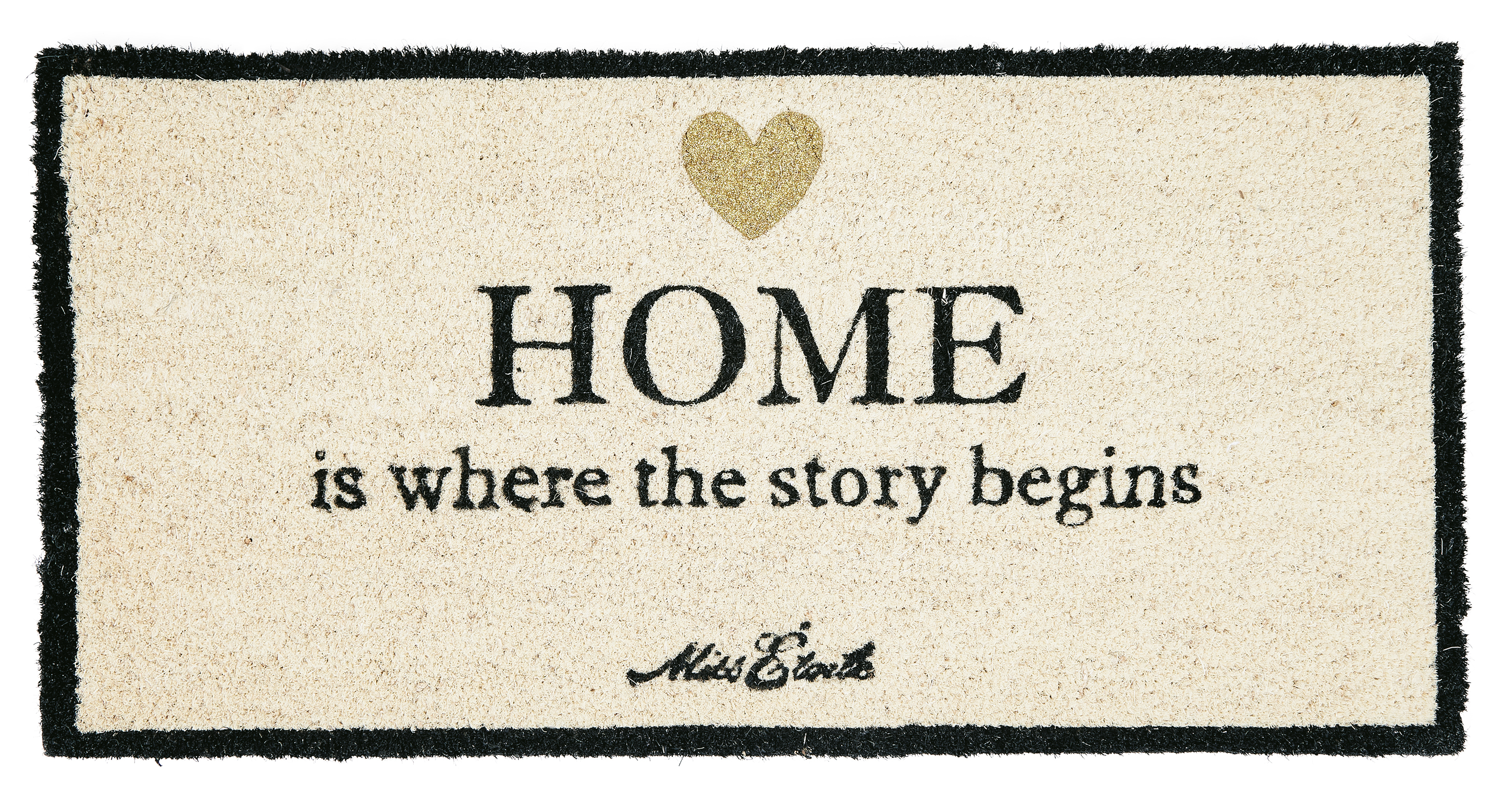 Fußmatte "home is where the story begins"