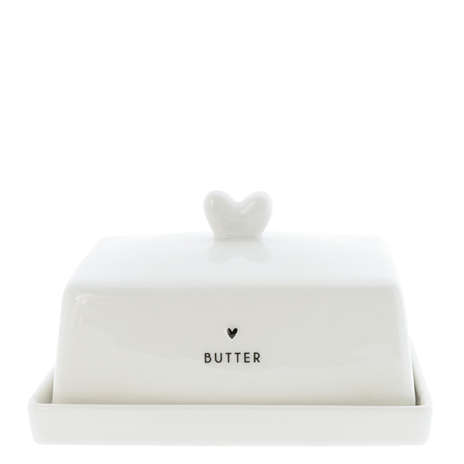 Butterdose "Herz-Butter" (schwarz)