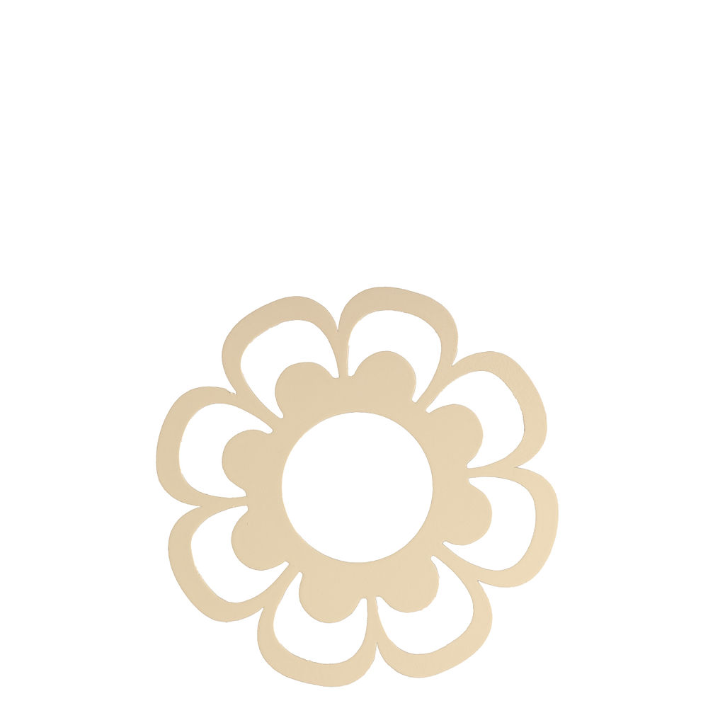 Kerzenhalter Manschette "Ljusdala" Blume (beige)