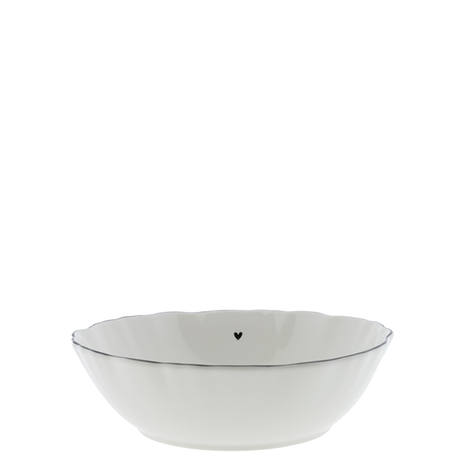 Schale Sushi Bowl "gewellter Rand" (schwarz)
