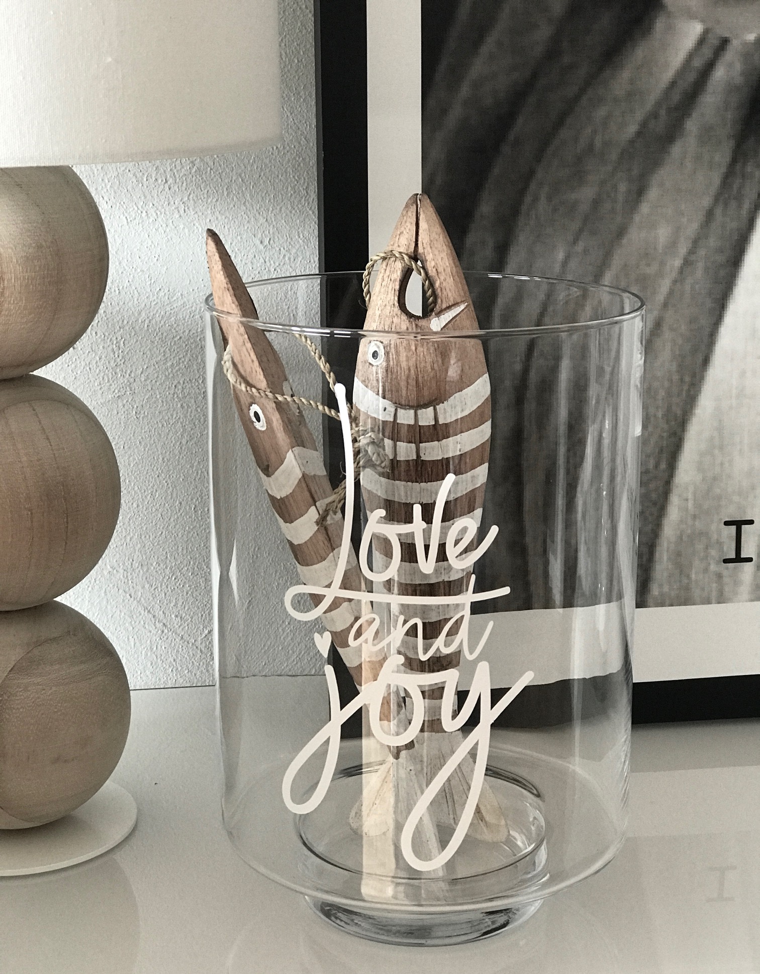 Set "love and joy" + Windlicht "Cabal" (20 x 29 cm)