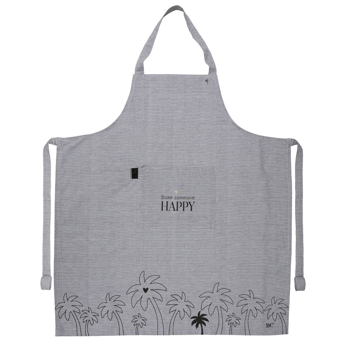 Bastion_Collections_Schuerze_bake_someone_happy_schwarz_weiss_AN-AP-007-BW Schürze "bake someone happy"