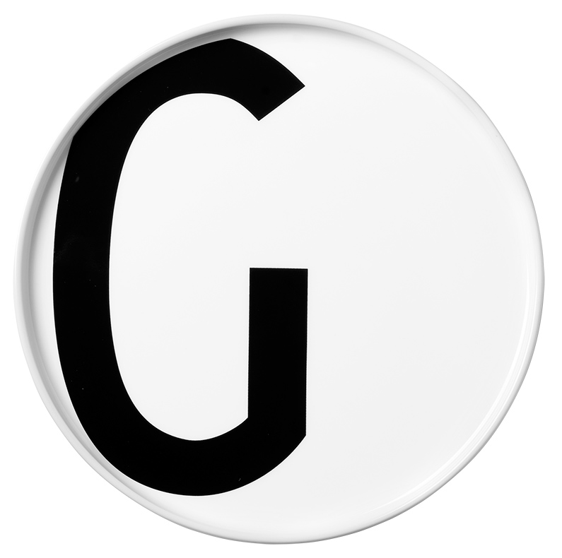Design_Letters_Teller_G_Buchstabenteller_aus_Porzellan_10201500 Teller "G" (Porzellan)