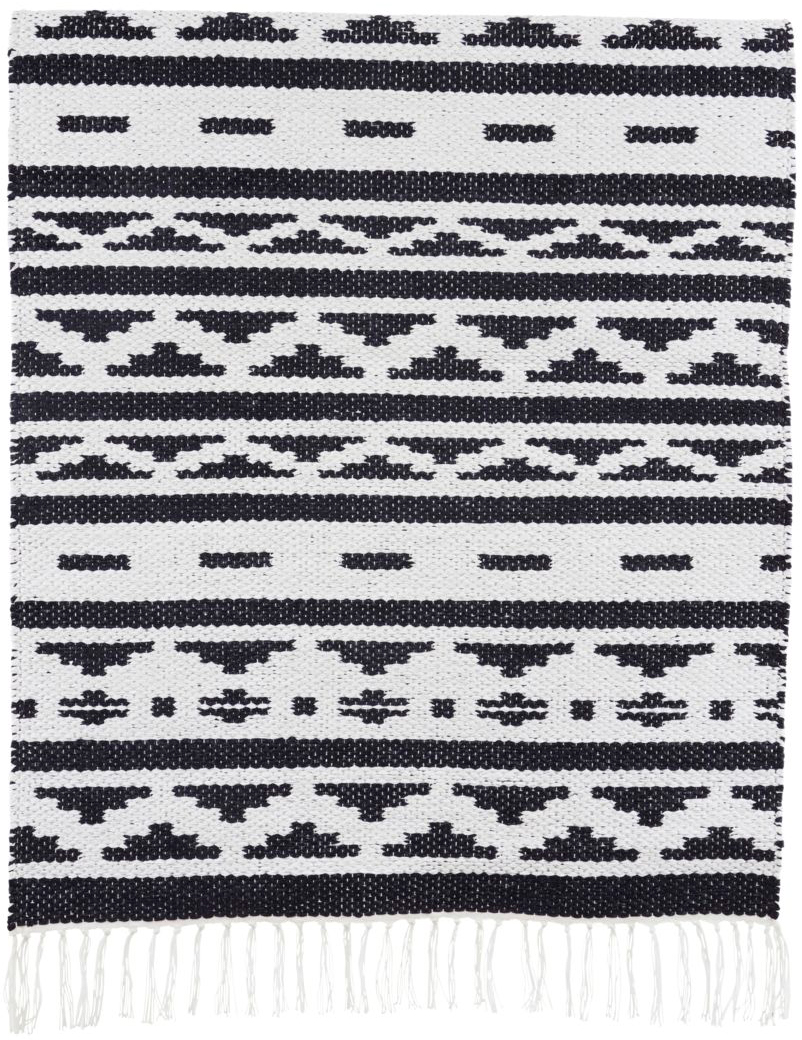 Teppich "New Inka" 60 x 90 cm schwarz/weiß
